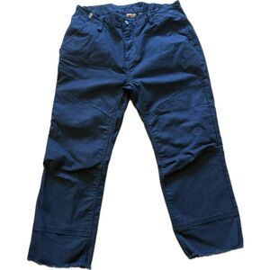 Timberland Pro Cropped Double Knee Canvas Work Pants Athletic Fit Women Size 12